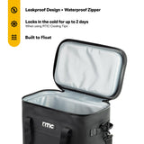 RTIC Soft Cooler 40 Can, Insulated Bag Portable Ice Chest Box for Lunch, Beach, Drink, Beverage, Travel, Camping, Picnic, Car, Trips, Floating Cooler Leak-Proof with Zipper, Black