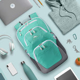 High Sierra Swoop SG Backpack, Travel or Work Laptop Bookbag with Drop Protection Pocket, and Tablet Sleeve, One Size, Aquamarine