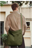 KALIDI Canvas Tote Bag Large Hobo Crossbody Shoulder Handbag Zipper Messenger Bag for Women or Men Casual College Work