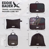 Eddie Bauer 5 Set Packing Organizer Cubes for Suitcases, Travel Essentials for Carry on, Lugagge Oganizer Bags Set Accessories, brook