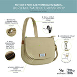 Travelon Anti-Theft Heritage Saddle Crossbody