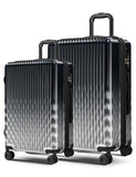 Comeria Checked 2 Sets 22 Inch/25 Inch Luggage, ABS+PC Hardshell Suitcase Lightweight Large Travel Luggage with Spinner Wheels & TSA Lock