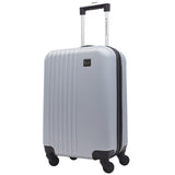 Travelers Club Cosmo Luggage, Silver-2 Piece Set (28"/20")