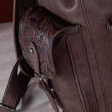 Montana West Wrangler Backpack Purse for Women Men Western Backpack Floral Tooled Travel Bags