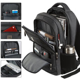 Volher Laptop Backpack,Business Travel Anti Theft Slim Durable Laptops Backpack,Water Resistant College Computer Bag for Women & Men Fits 15.6 Inch Laptop and Notebook - Black