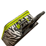 Rockland Fashion Softside Upright Luggage Set, Expandable, Lime Zebra, 2-Piece (14/19)