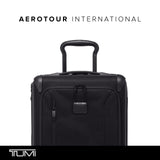 TUMI - Aerotour 4 Wheel Expandable Luggage - Men's and Women's Lightweight Business and Leisure Travel Suitcase - 21.75" International Expandable Carry-On, Black