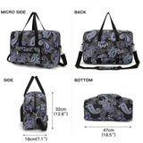 EXYANGEE Foldable Travel Duffel Bag, Medium Women's Weekender and Overnight bag carry on Luggage bag for Women