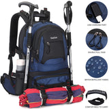 Nerlion 40L Hiking Backpack Travel Backpack for Men Women Camping Waterproof Outdoor Hiking Daypack Lightweight Backpack (Blue)