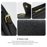 Shoulder Bag for Women Y2K Trendy Purse Vegan Leather Hobo Handbags Clutch Saddle Bag with 2 Removable Strap (black)
