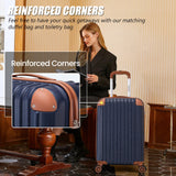 Cosbarn Luggage Sets 5 Piece Suitcases with Wheels, Suitcase Set ABS Hard Case Luggage with TSA Lock Spinner Wheels Durable Travel Luggage