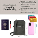 Baggallini unisex adult Bryant Pouch With Rfid Handbags, Charcoal, One Size US