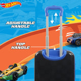 FUL Unisex Hot Wheels 20.5 Inch Carry On Rolling Luggage, Hardshell Suitcase with Spinner Wheels, Blue