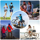 WOTOW Waterproof Rear Bike Rack Bag, Reflective Bike Storage Saddle Bag for Bicycles Rear Rack, 8L Panniers Bike Ebike Trunk Bag Cycling Pounch for Travel Commute