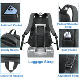 MATEIN Lunch Backpack for Men Work, Sturdy 17 Inch Laptop Backpack with Lunch Compartment, Water Resistant Work Bag with Padded Straps, Anti Theft Computer Back Pack for Office Commute College