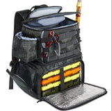 MATEIN Fishing Backpack, Water Resistant Tackle Storage Bag with Rod Holders & Cooler, Fishing Gifts for Men
