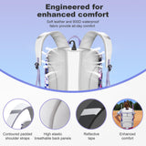 Softball Bag for Girls White, Large Baseball Bat Bag with Shoe Compartment for Youth Adult Women Catchers, T Ball Must Haves Equipment Backpack for Basketball Soccer Sports Gift (White+Camouflage)