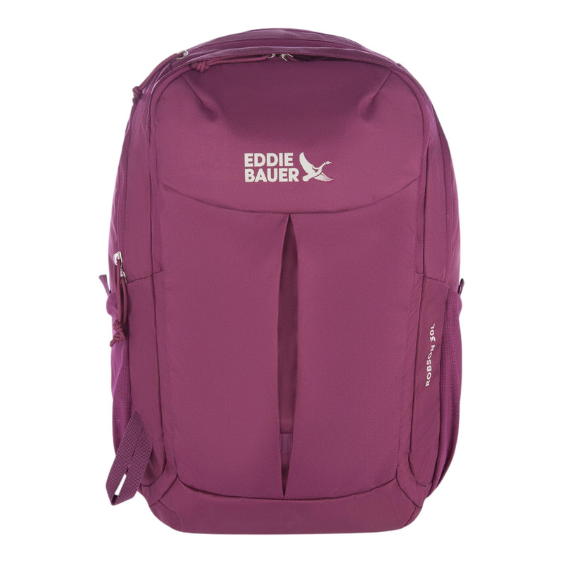 Eddie Bauer Robson Backpack 30L | Everyday Carry | Work | Travel | Commuter | Padded Laptop Sleeve | Stretch Bottle Pockets | Lightweight | Durable - Dark Purple