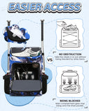 FOKDUVB Baseball Softball Gear Bag Backpack for Boys Girls Ages 8-12 12-14 Large Kids Youth Bat Bag with Ventilated Shoe Compartment Baseball Softball Players Stuff Supplies (Blue, Camouflage)