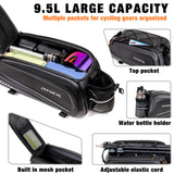 JXFUKAL Bike Bags for Bicycle Rear rack - 9.5L/17L/40L Hard Shell Waterproof Bike Ebike Trunk Pannier Saddle Seat Bag Carrier with Reflector, Rain Cover & Shoulder Strap for Commuter Travel Outdoor