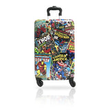 Fast Forward Marvel Comic Heroes Hard-Sided Tween Spinner Luggage, 20 Inches Carry-On Travel Trolley Marvel Suitcase for Kids