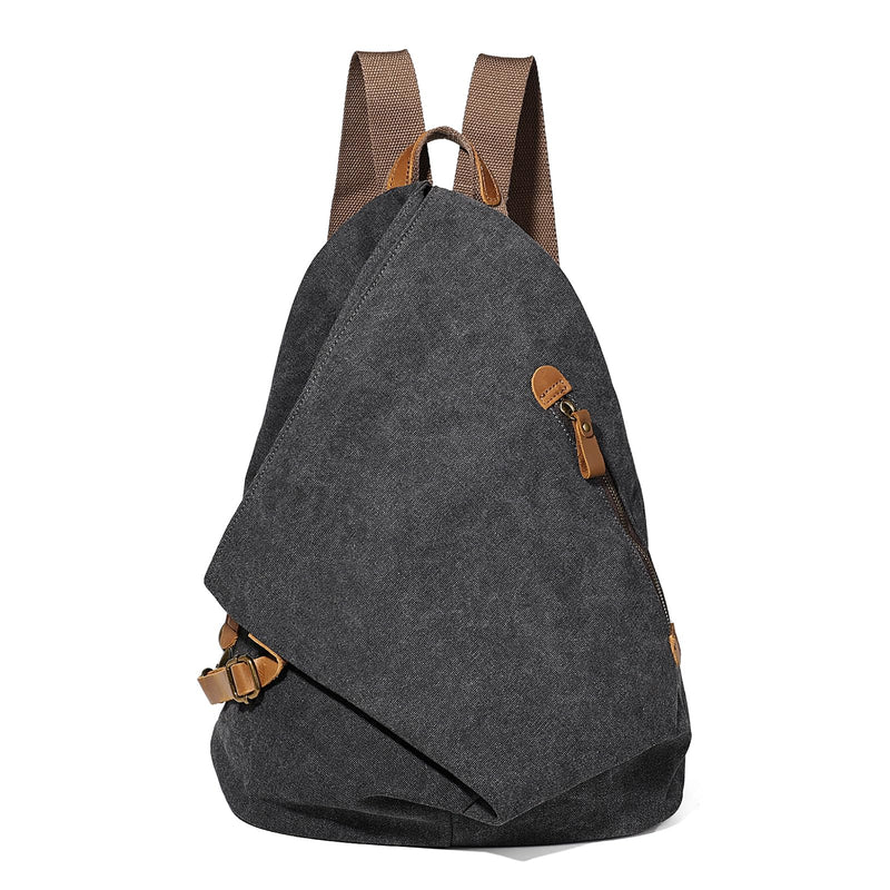 KL928 Canvas Vintage Backpack – Large Casual Daypack Outdoor Travel Rucksack Hiking Backpacks for Men Women