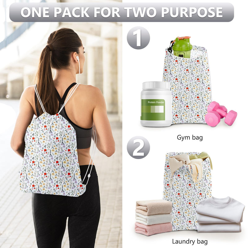 8 Set Packing Cubes for Travel, Gifts for Women Mom,Anti-Tearing Suitcase Organizer for Luggage with Shoe & Hanging Toiletry Bag,OlarHike Vacation Essentials & Accessories for Cruise Ship,Flower