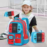 TILYTADLY Kids Backpack for Boys - 3pcs Gamer Boys Backpack with Lunch Box Set for Elementary Middle School - Students Bag for Ages 6-18,17″ Video Game Bookbag Travel Back Pack