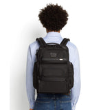 TUMI - Alpha Brief Pack - Men's and Women's Work and Travel Laptop Backpack with Padded Adjustable Strap - Fits Up to 15" Screen - Navy