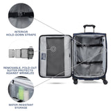 Travelpro Crew Classic Lightweight Softside Expandable Checked Luggage, 8 Wheel Spinner Suitcase, TSA Lock, Men and Women, Checked Medium 25-Inch, Patriot Blue