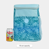 Igloo Print Essentials Insulated Backpack Cooler | 18 Can Capacity | Palm Sea Mist
