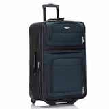 Travel Select Amsterdam Softside Expandable Luggage with Rolling Wheels, Navy, 25-Inch Medium