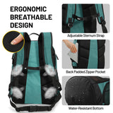 MIER Gym Backpack 40L Basketball Backpack with Ball Compartment & Shoes Storage Multi-Functional Sports Soccer Bag Large Equipment Back Pack Volleyball Backpacks for Men Women, Light Green