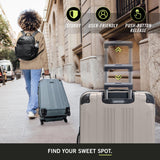 Kenneth Cole REACTION Out of Bounds Lightweight Hardshell 4-Wheel Spinner Luggage, Mushroom, 2-Piece Set (20" & 28")