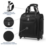 Travelpro Crew Classic Lightweight Softside Luggage, Rolling Underseat Carry on Bag, 14" Laptop or Tablet Sleeve, Men and Women, 17-Inch, Black