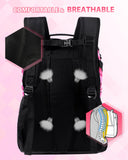 TRAILKICKER Basketball Backpack Women Fit Soccer Volleyball Baseball Football Sports Backpack Training Equipment Bag for Team (Pink Camo, M)