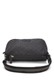 Gucci, Pre-loved Black GG Nylon Waist Pouch, Black