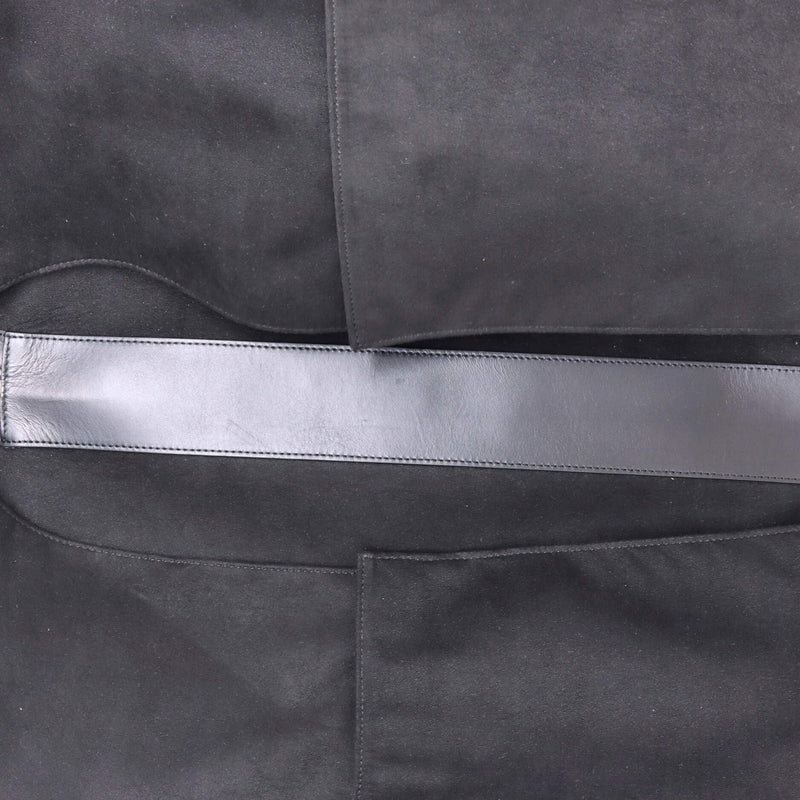 Fendi, Pre-Loved FF Zip Around Travel Bag Leather Large, Black