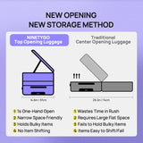 NINETYGO Carry On Luggage 22x14x9 Airline Approved, Top Opening Luggage 20 Inch Suitcase, Expandable, PC Hard Shell, Larger Capacity Carryon, TSA Lock, 360° Spinner Wheels (White)