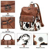 AGLOD Backpack Purse for Women PU Leather Back Packs Designer Ladies Shoulder Bag Fashion Faux Work Travel Handbags