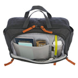Bolsa de paseo Eddie Bauer de 7L con correa de hombro extraíble y cinturón ajustable, negro carbón