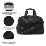 Travelpro Crew Classic Lightweight Softside Luggage, Underseat Travel Tote Bag, Men and Women, Black