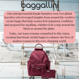 Baggallini All Day Backpack with RFID Phone Wristlet - Lightweight Travel Backpack for Women