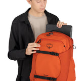 Osprey Proxima 30L Campus Laptop Backpack - Organized Everyday Pack with Tech Storage, Bottle Pockets, and Comfortable Carry - Perfect for College, Commute, and Travel, Kazuma Print/Toffee Orange