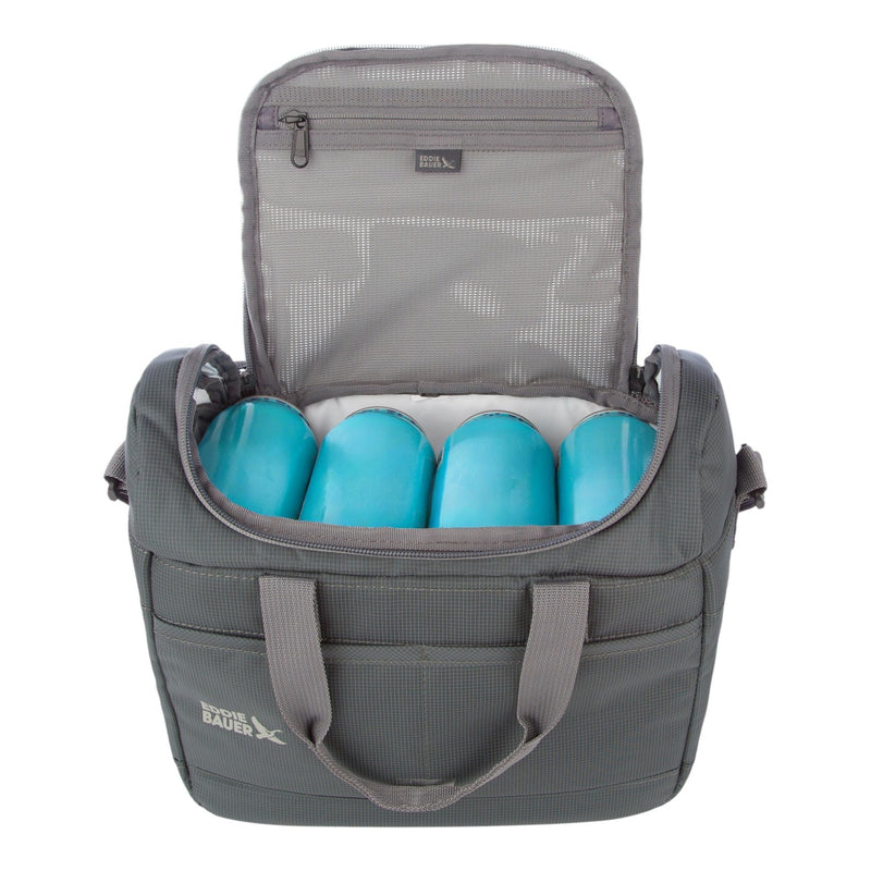 Eddie Bauer Cooler Bag | Insulated | Vacation | Travel | Camping | Tailgate | Beach | Picnic | Festival | Shoulder Carry | Top Handle - Rain