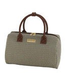 LONDON FOG Women Satchel, Olive Houndstooth, 16 inch | Backpacks4Less