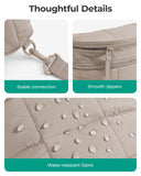 BAGSMART Small Crossbody Bags for Women，Puffer Cute Bum Bag with Pouch, Quilted Purse for Daily Travel College, Camel