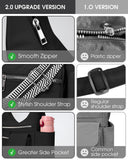 KALIDI Nylon Crossbody Bags for Women Trendy Cross Body Purse with Multiple Pockets For Ladies Casual Work Travel, Black