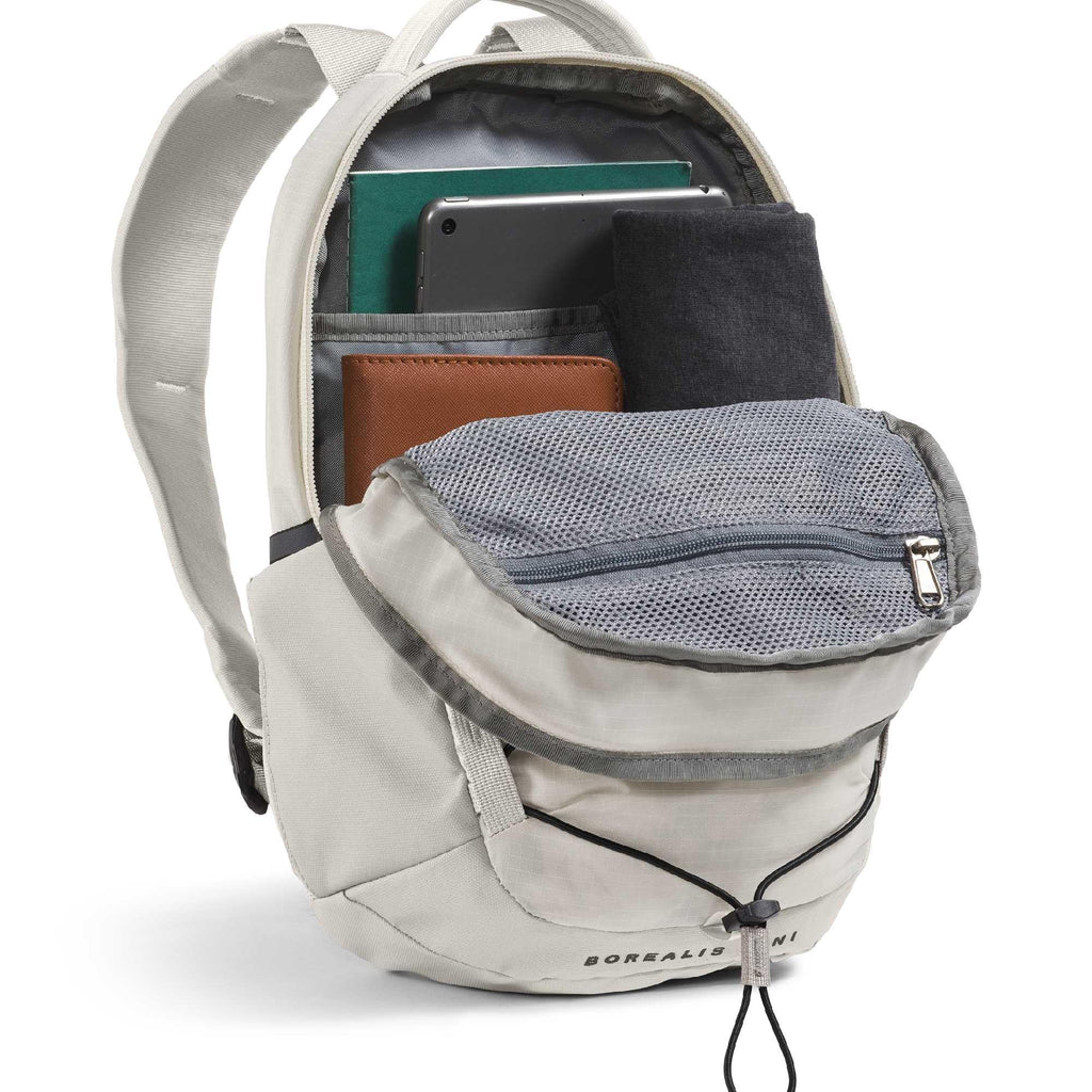 The North Face Borealis Backpack – White Dune/TNF Black Style 2 –