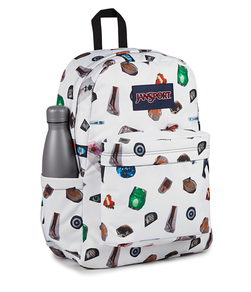 JanSport SuperBreak Plus Backpack with Padded 15-inch Laptop Sleeve and Integrated Bottle Pocket - Spacious and Durable Daypack for Work and Travel - Collected Collage